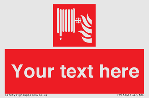 Custom Fire hose reel Sign